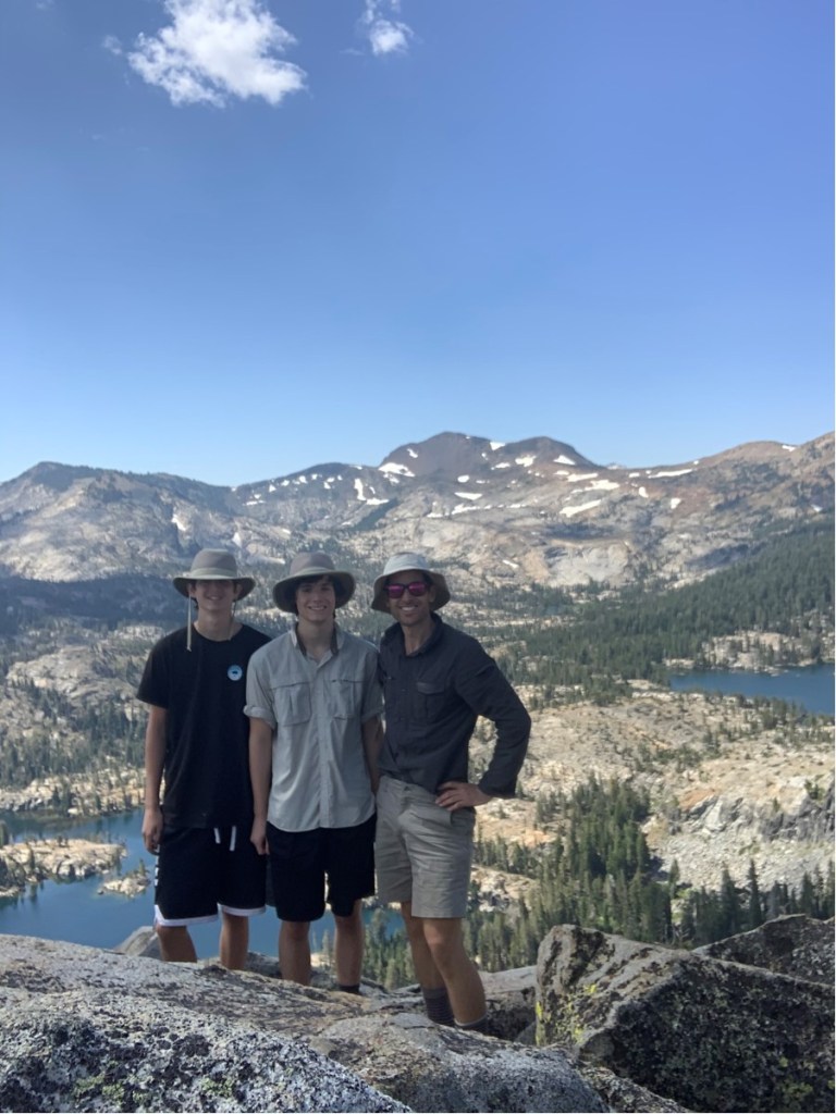 My boys and I in the Desolation Wilderness